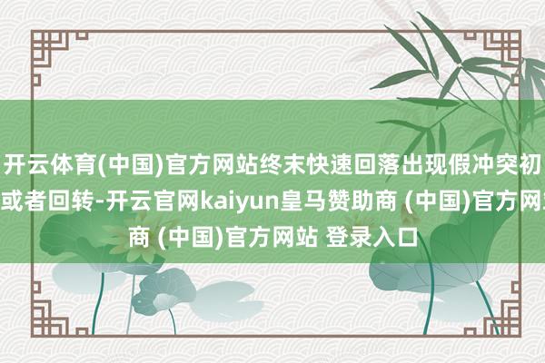 开云体育(中国)官方网站终末快速回落出现假冲突初始阶段回调或者回转-开云官网kaiyun皇马赞助商 (中国)官方网站 登录入口